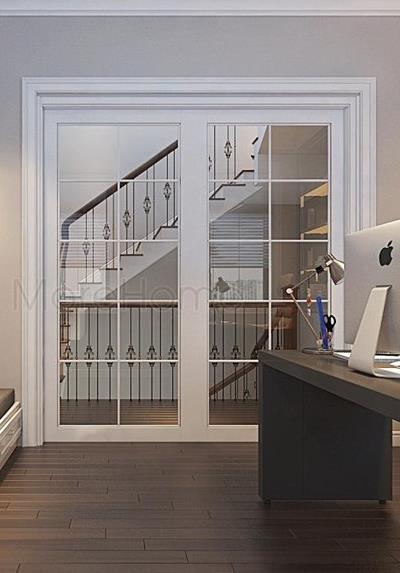  Mẫu cửa gỗ kính công nghiệp 1 cánh, 2 cánh cho nhà hiện đại